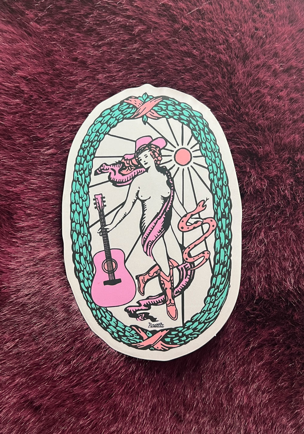 The Cowgirl Tarot Sticker