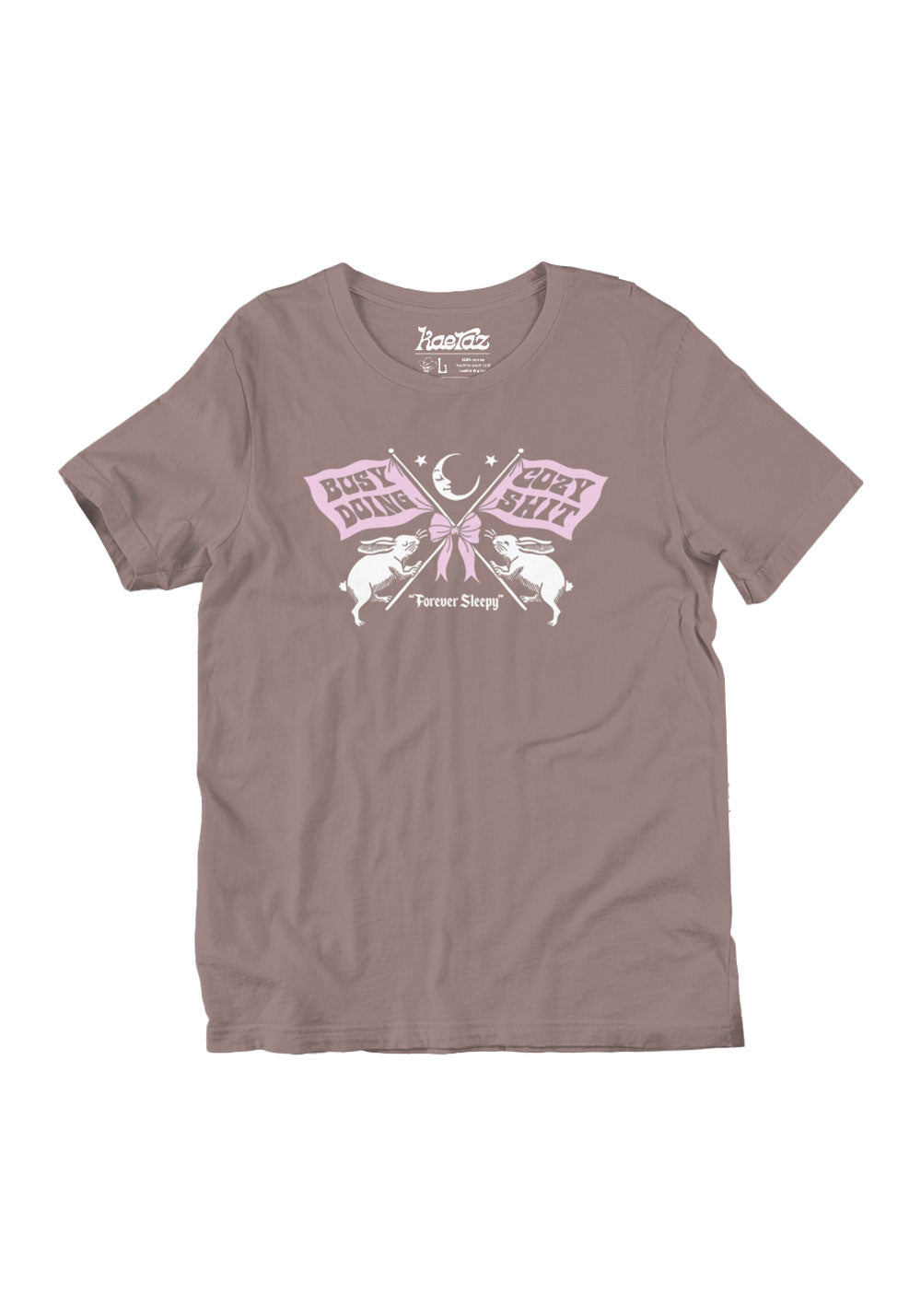 Busy Doing Cozy Shit Tee by kaeraz bunny cozy crescent moon