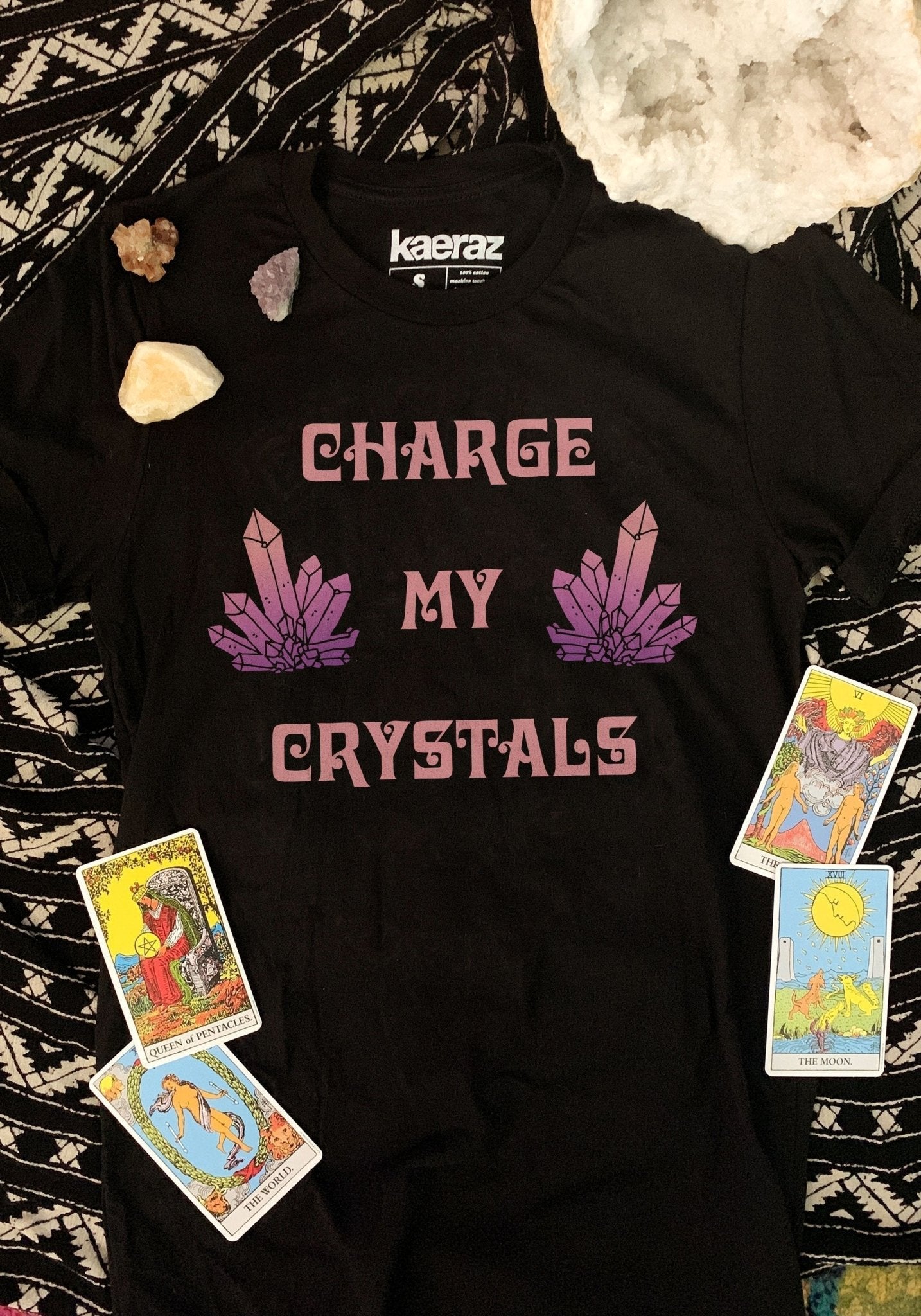 Charge My Crystals Tee by kaeraz crystal halloween healing
