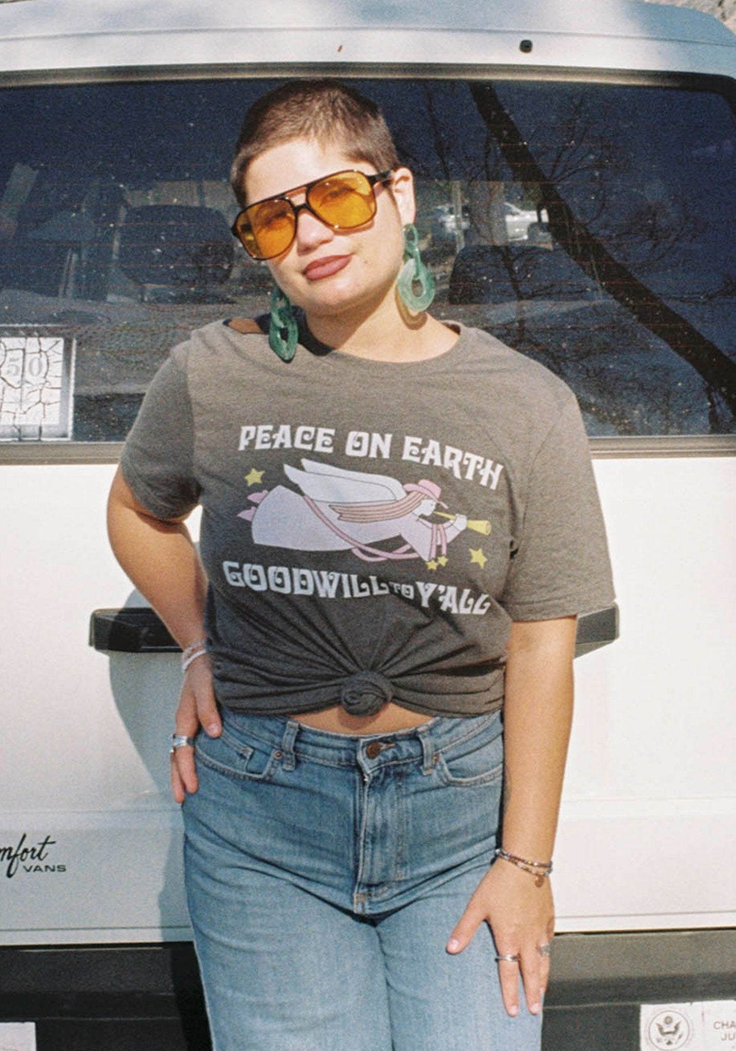 Goodwill To Y'all Tee by kaeraz angel angels christmas
