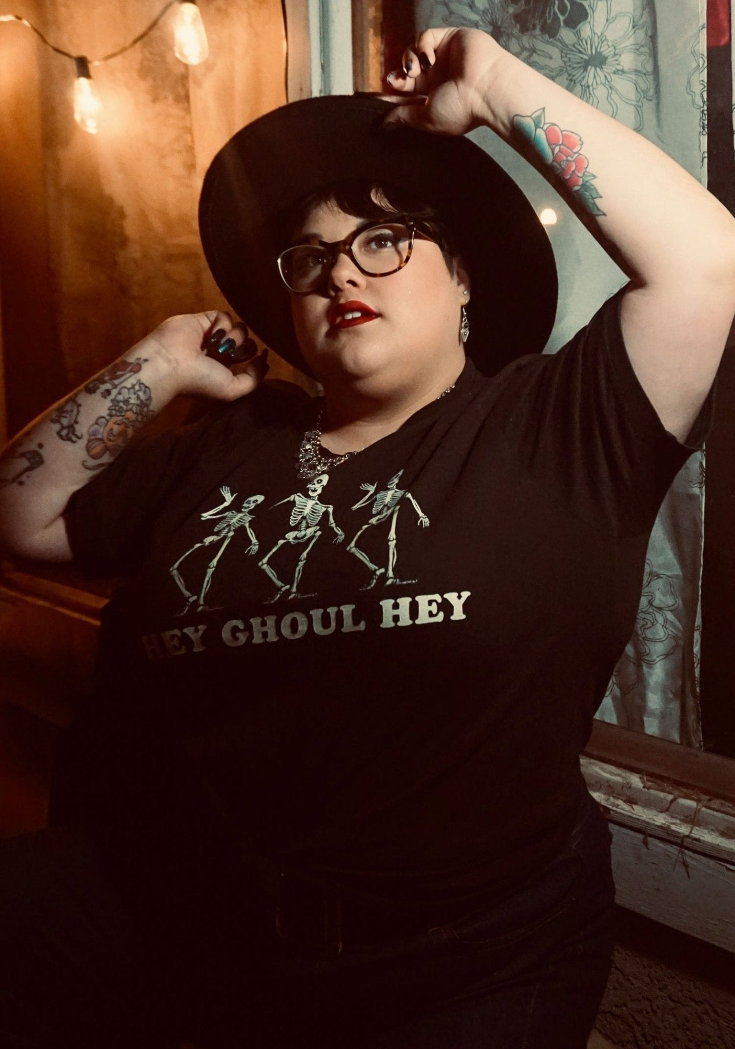 Hey Ghoul Tee by kaeraz black ghost halloween
