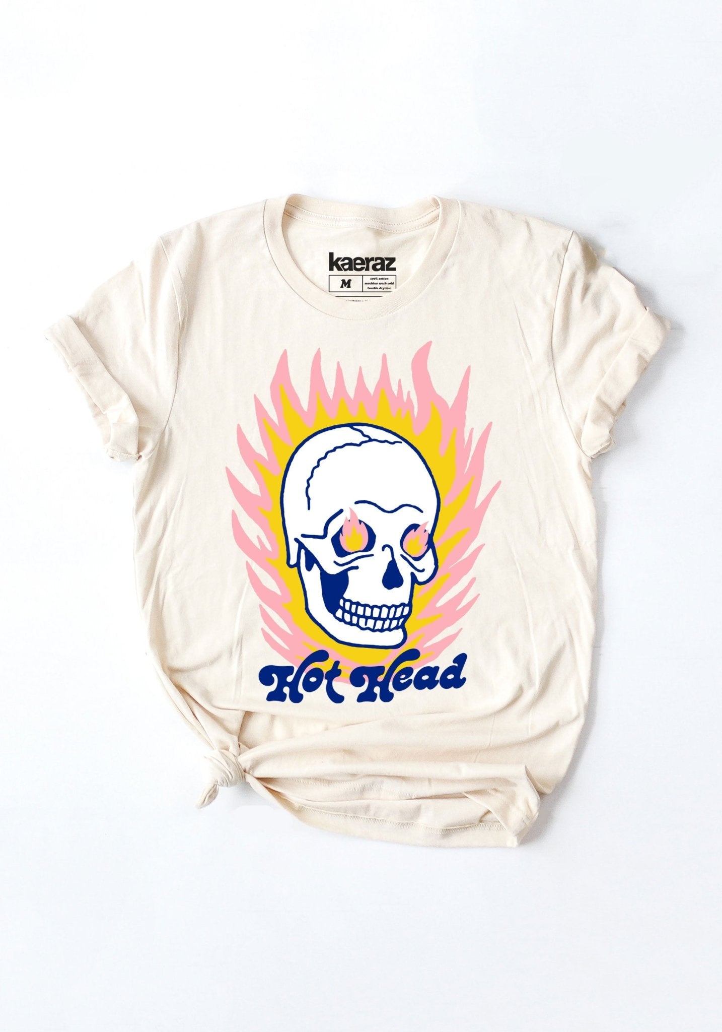 Hot Head Tee by kaeraz 80s biker dead