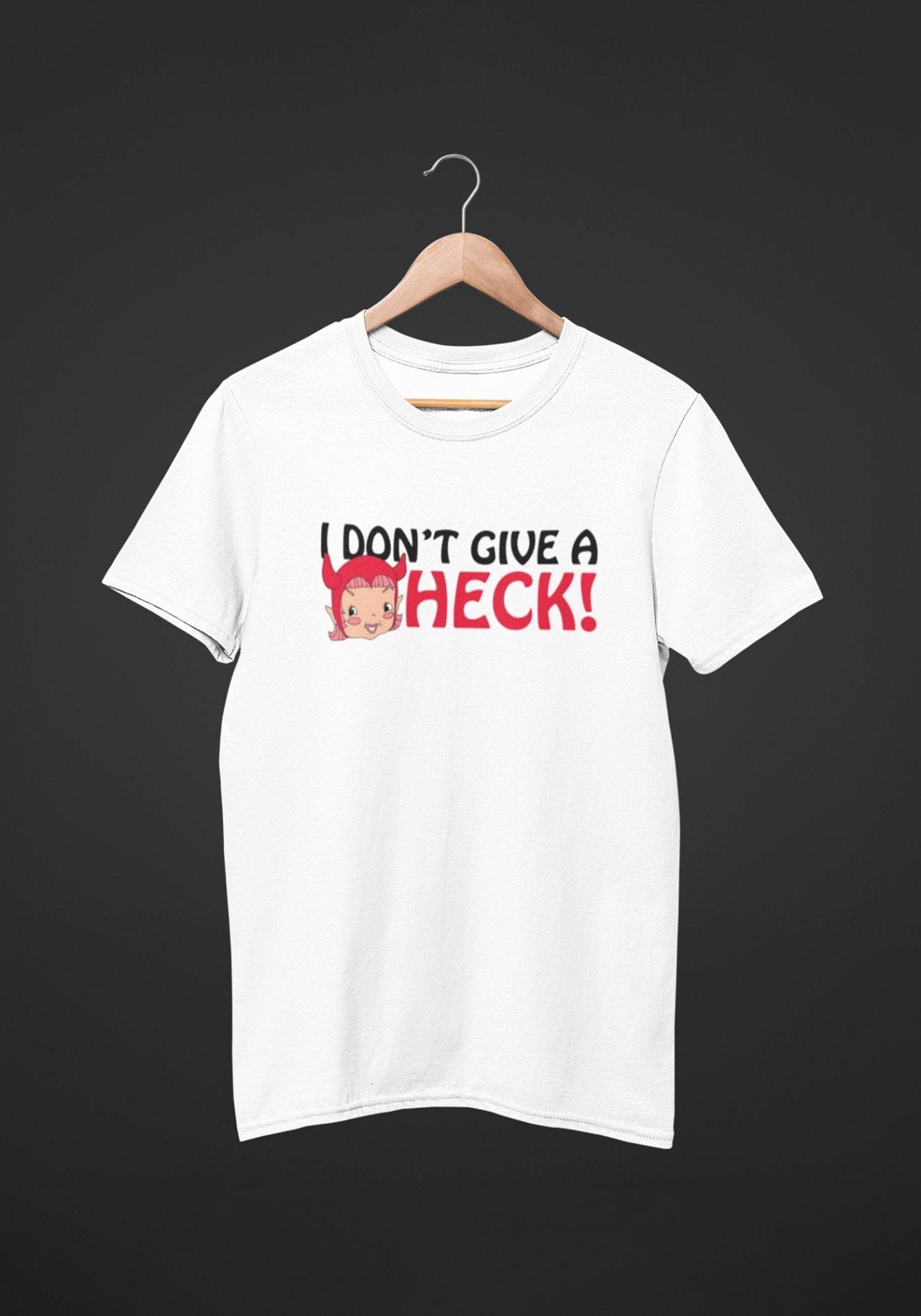 I Don't Give A Heck Tee by kaeraz devil halloween halloween shirt