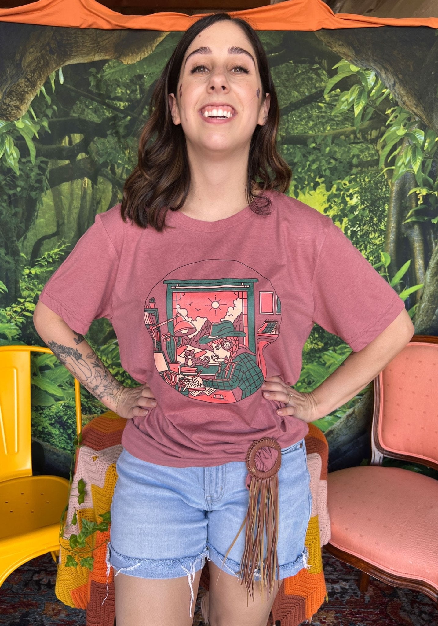 Lofi Cowgirl Tee by kaeraz arizona chill chillin