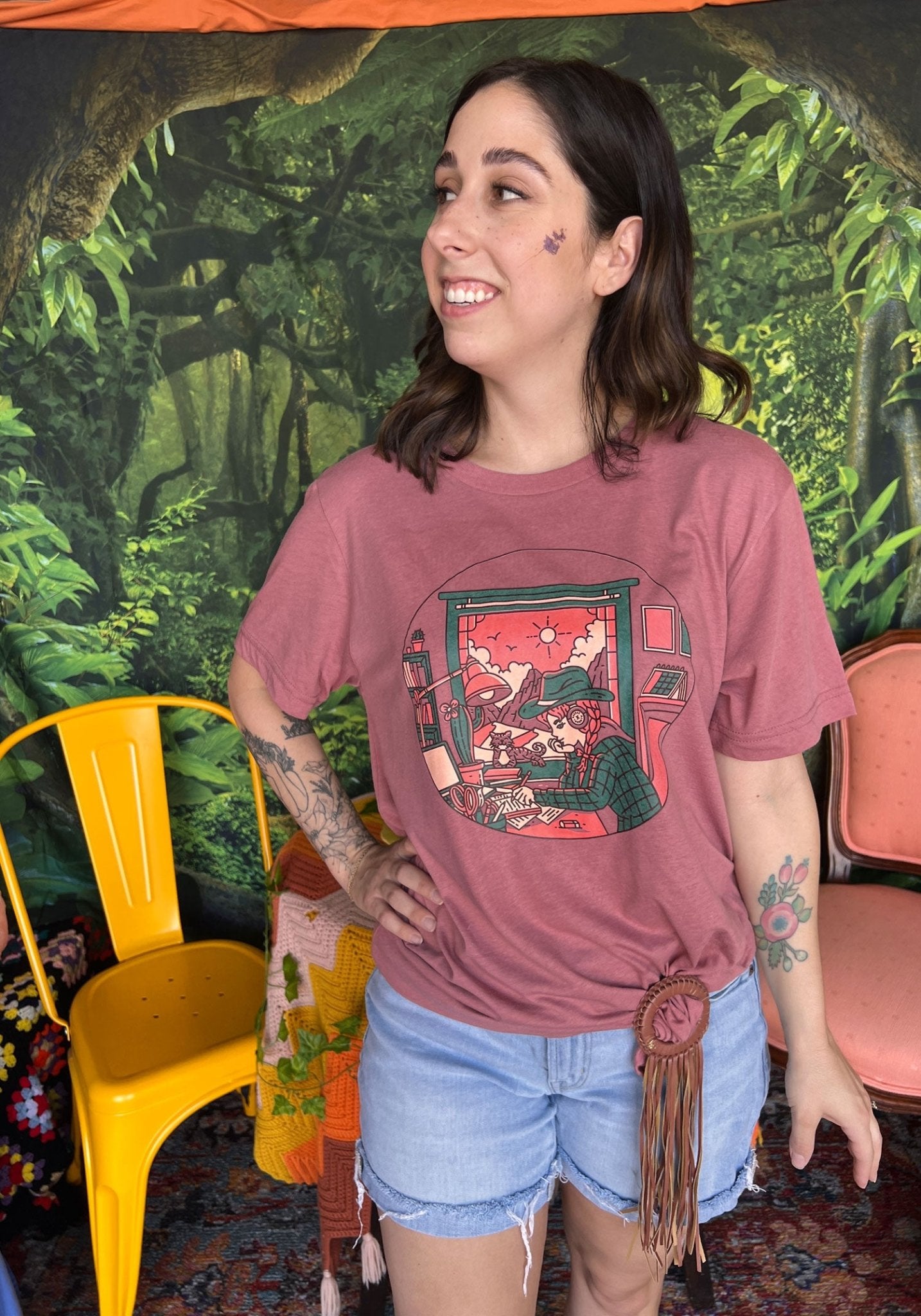 Lofi Cowgirl Tee by kaeraz arizona chill chillin