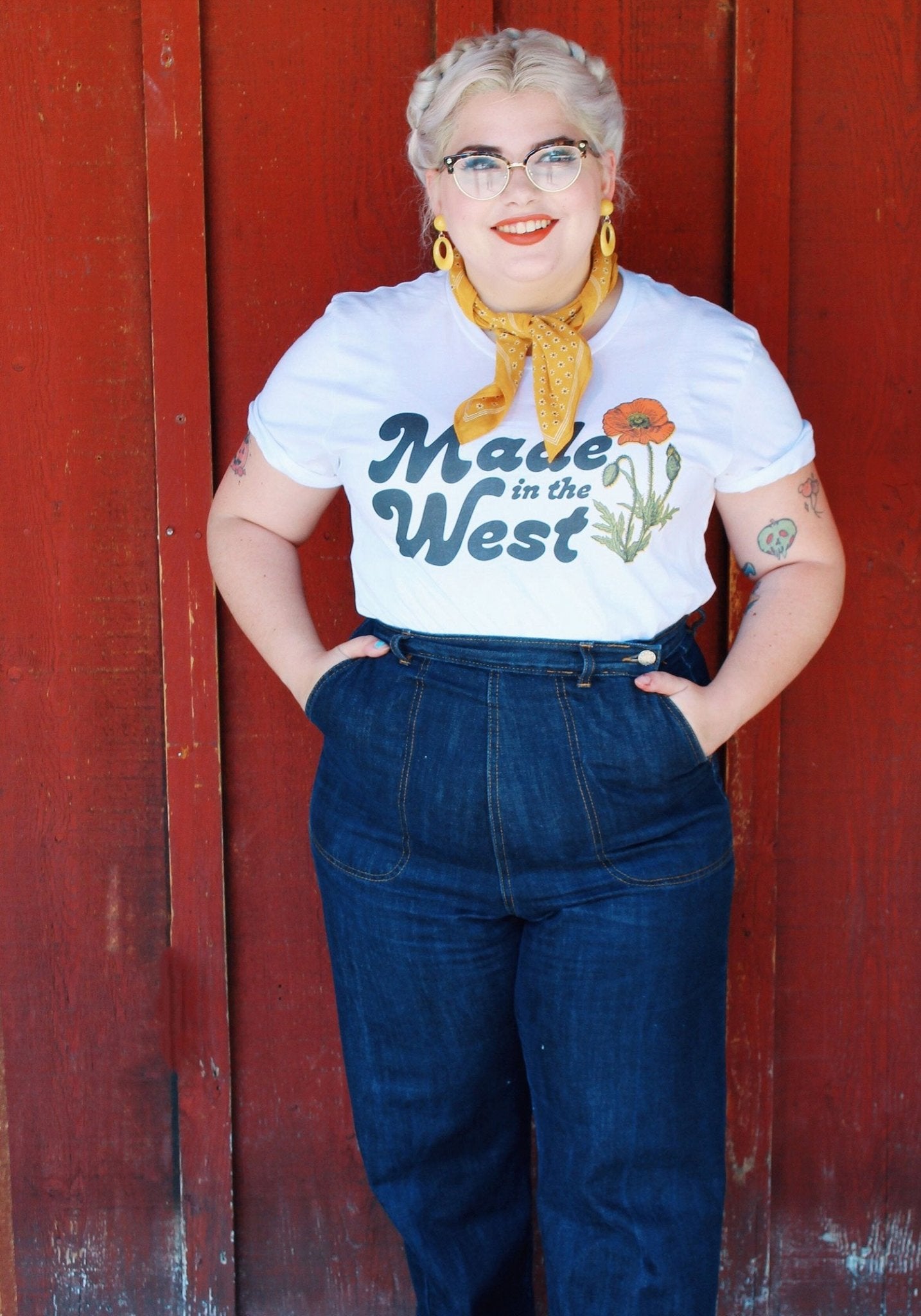 Made in the West Tee by kaeraz arizona botanical illustration california