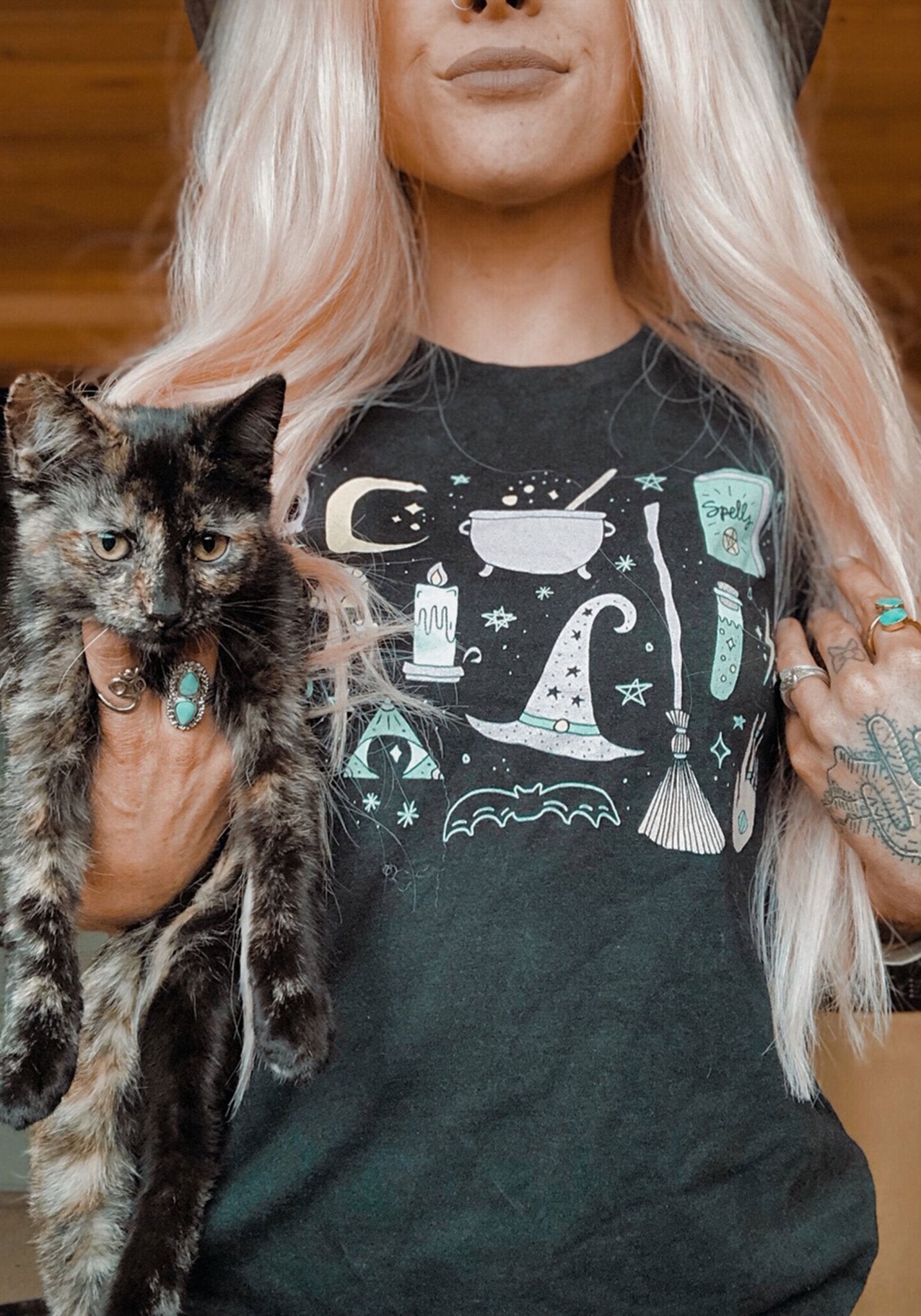 Mystical Doodles Tee by kaeraz aesthetic autumn ghost