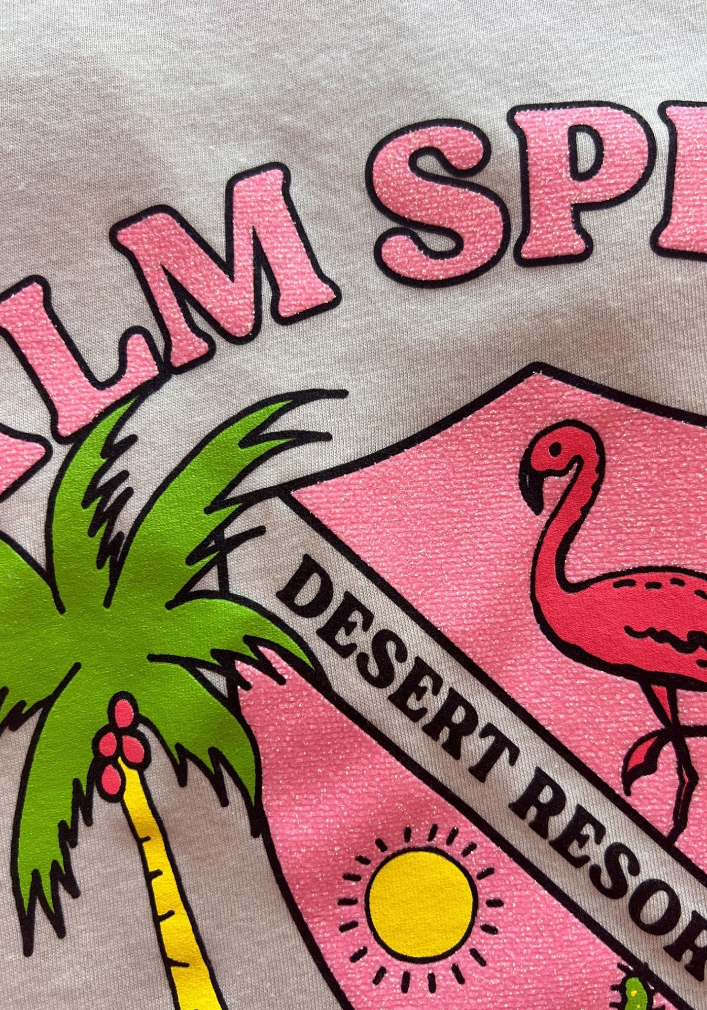 Palm Springs Glitter Tee by kaeraz cactus california desert