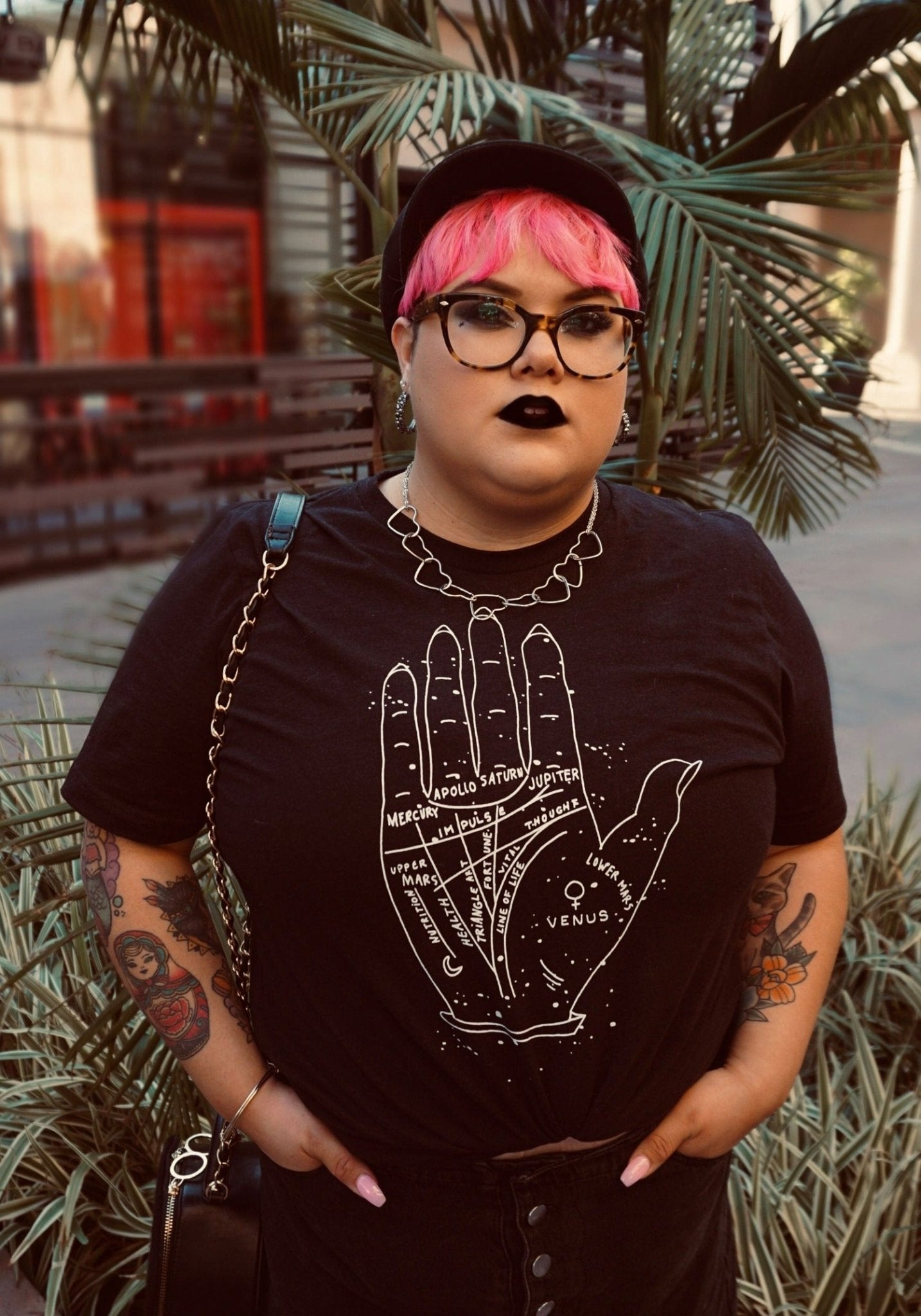 Palmistry Hand Tee by kaeraz fortune hand mystical