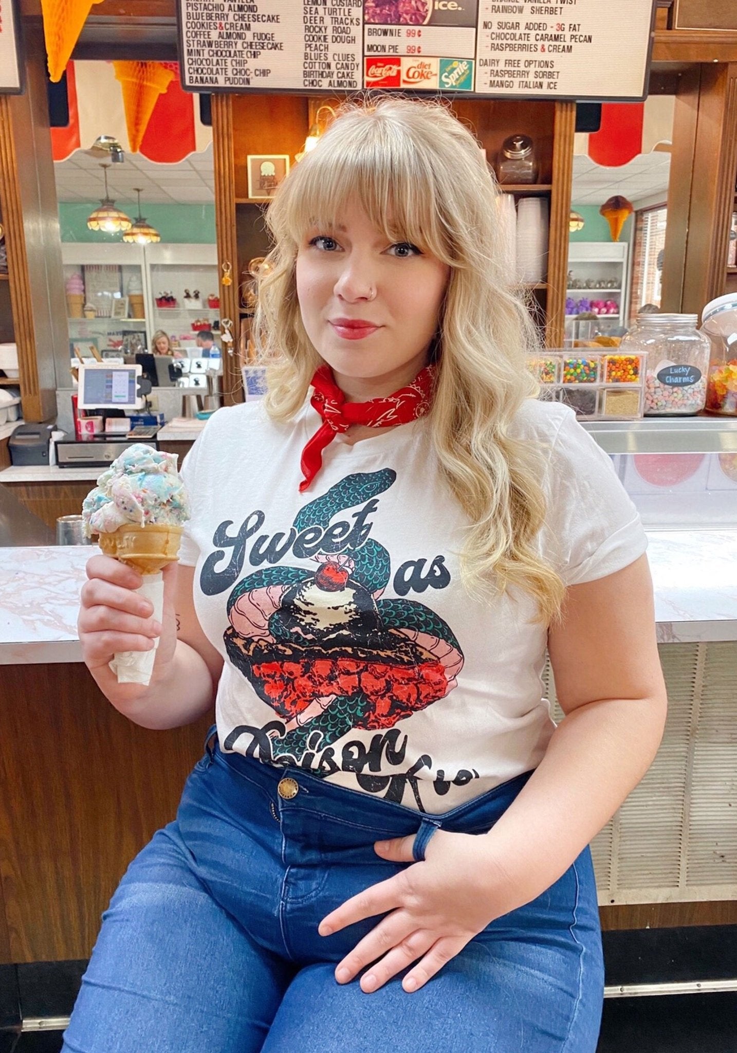Poison Pie Tee by kaeraz band tee cherry ice cream
