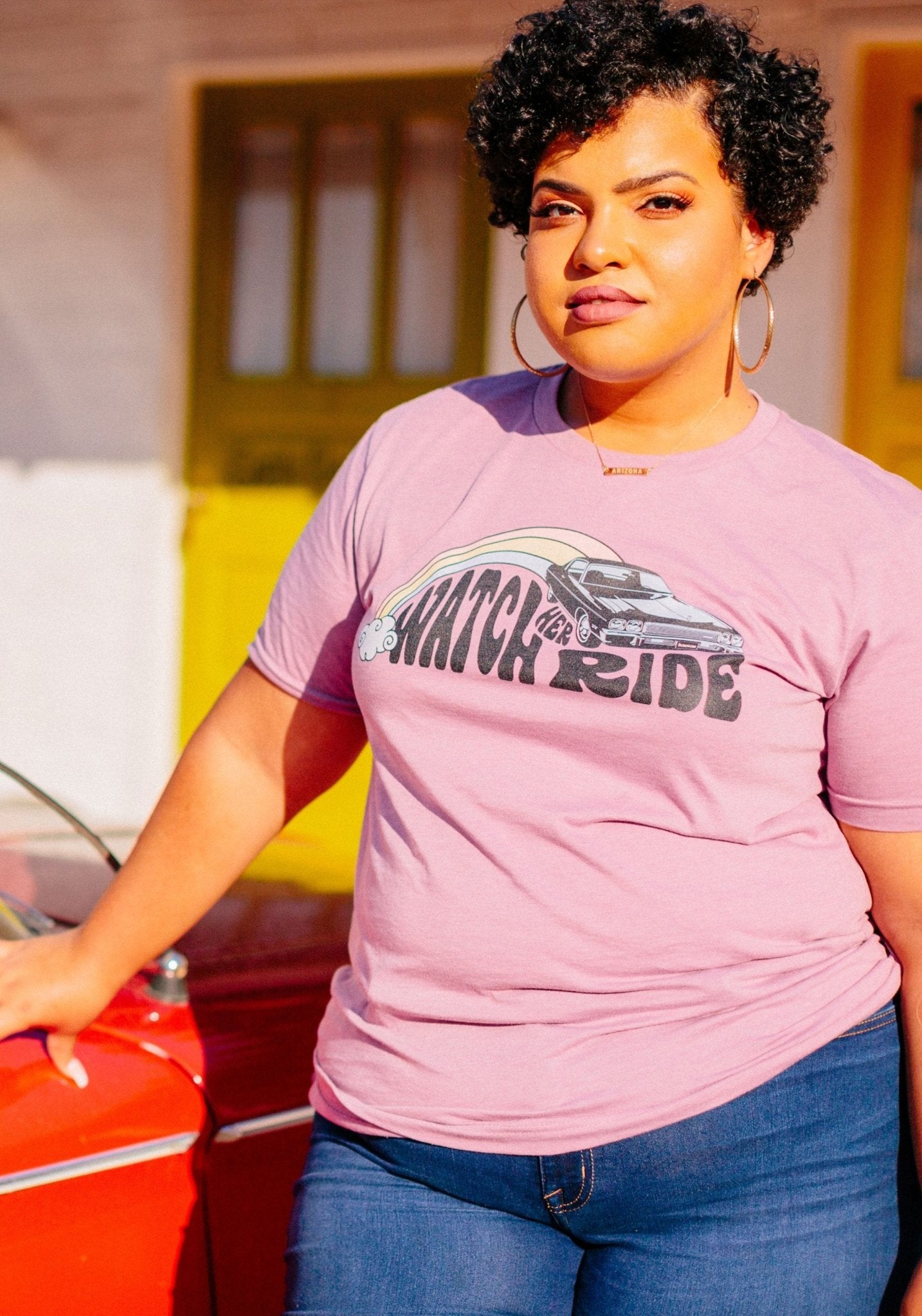 Watch Her Ride Tee by kaeraz 70s 80s autumn
