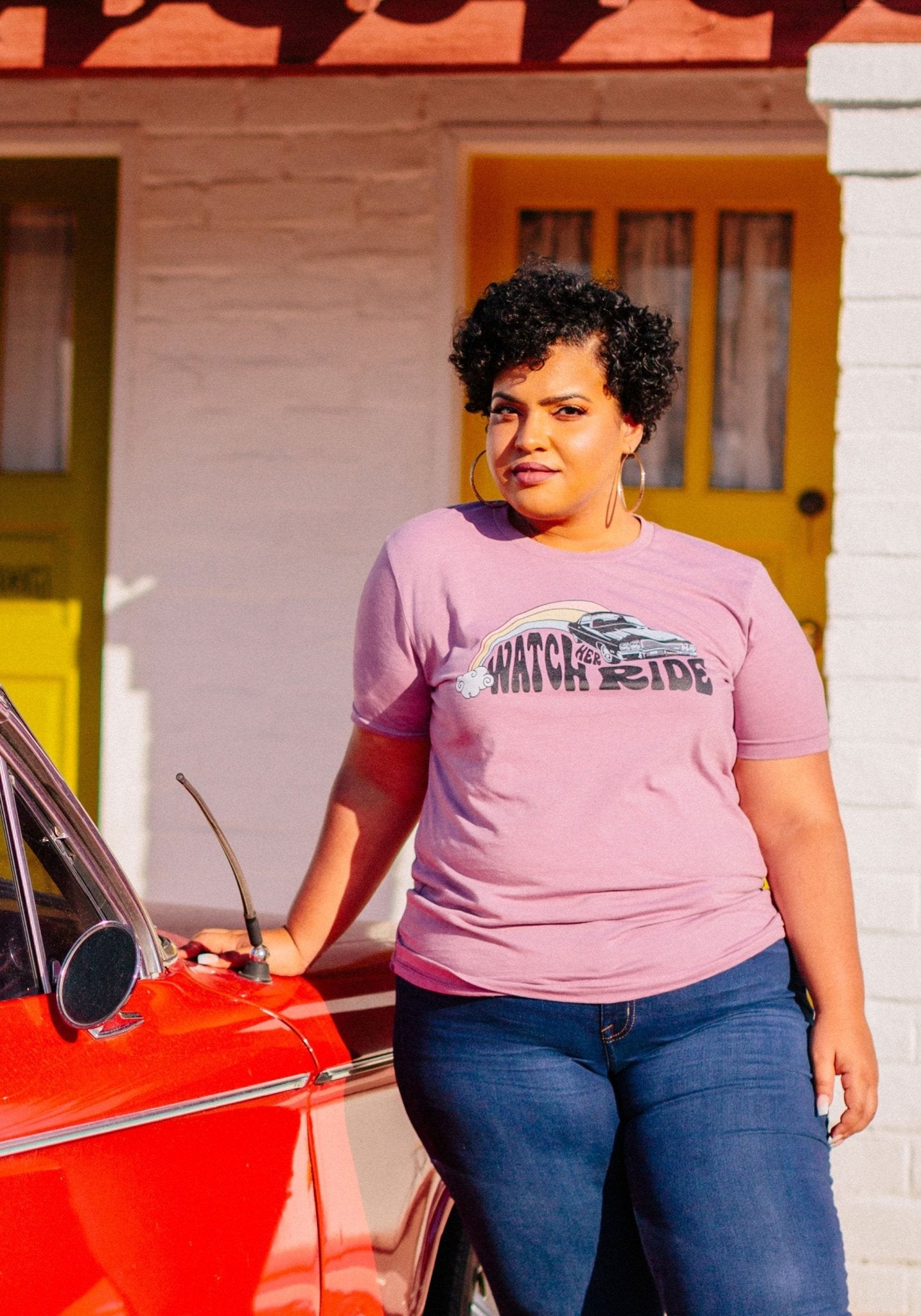 Watch Her Ride Tee by kaeraz 70s 80s autumn