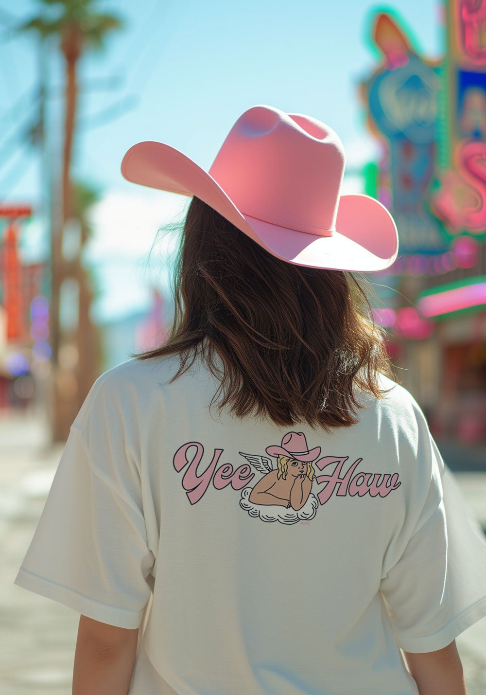 Yeehaw Angel Tee by kaeraz angels cherub cowgirl