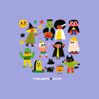 Charming Creatures Halloween Clipart Bundle | Digital Download