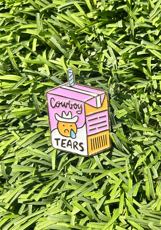 Cowboy Tears Enamel Pin