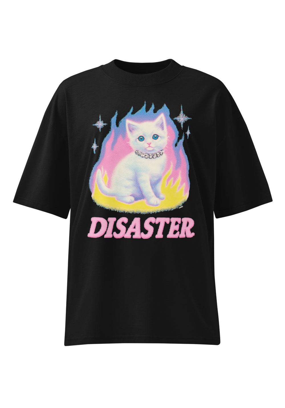 Disaster Kitten Oversized Tee