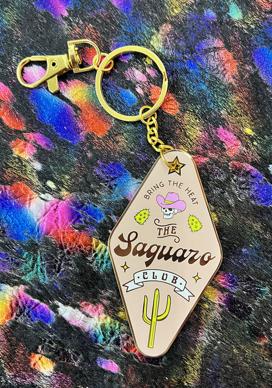 The Saguaro Club Enamel Keychain