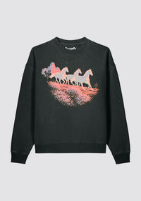 Spirit Horses Garment-Dyed Sweatshirt