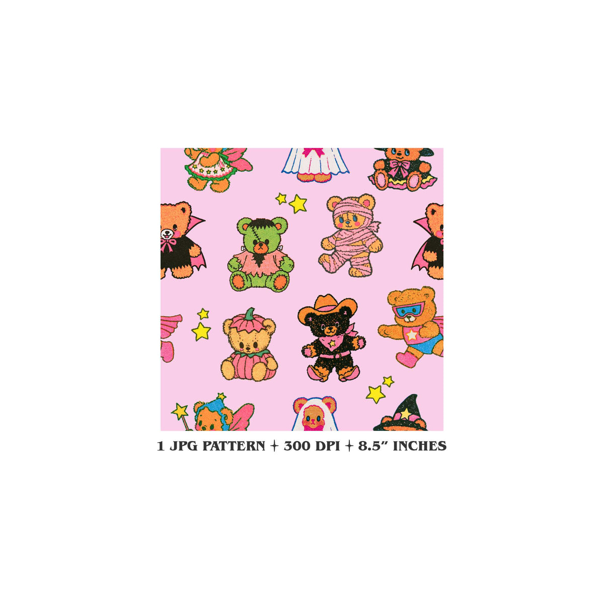 Teddy Bear Halloween Clipart Bundle | Digital Download