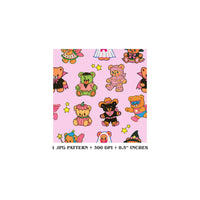 Teddy Bear Halloween Clipart Bundle | Digital Download