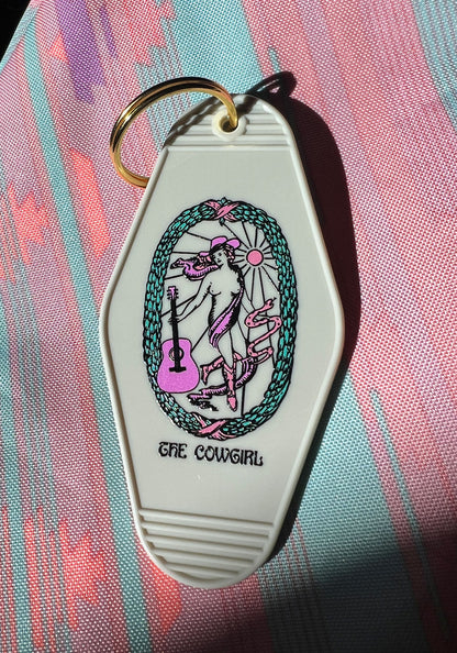 The Cowgirl Tarot Keychain