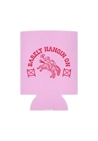 Barely Hangin' On Can Cooler by kaeraz cowgirl horse horses