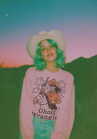 Ghost Wrangler Sweatshirt by kaeraz autumn cowgirl fall