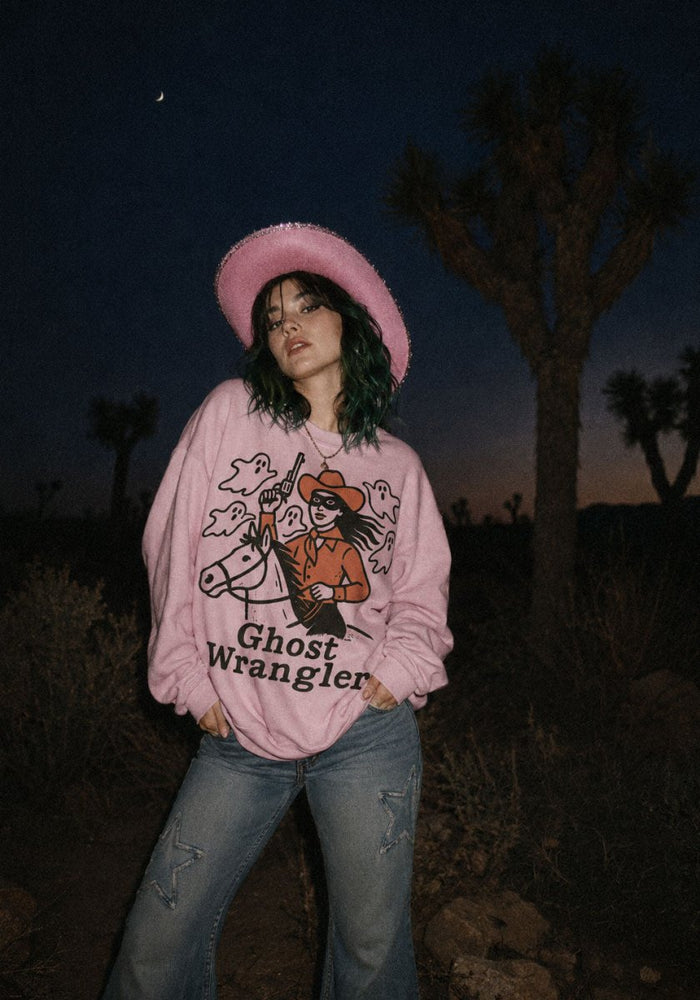 Ghost Wrangler Sweatshirt by kaeraz autumn cowgirl fall