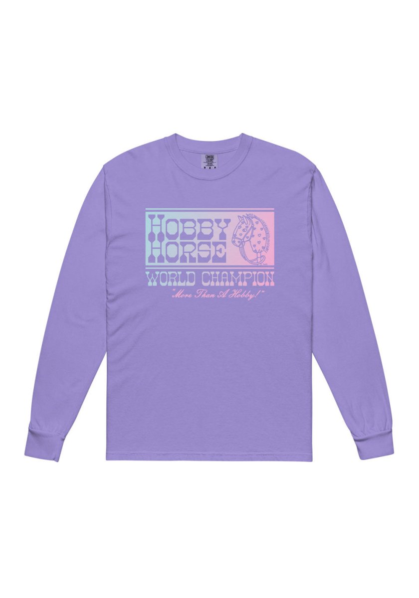 Hobby Horse Champ Long Sleeve Tee by kaeraz cowgirl hobby horse
