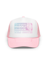 Hobby Horse Champ Trucker Hat by kaeraz champion gradient hobby