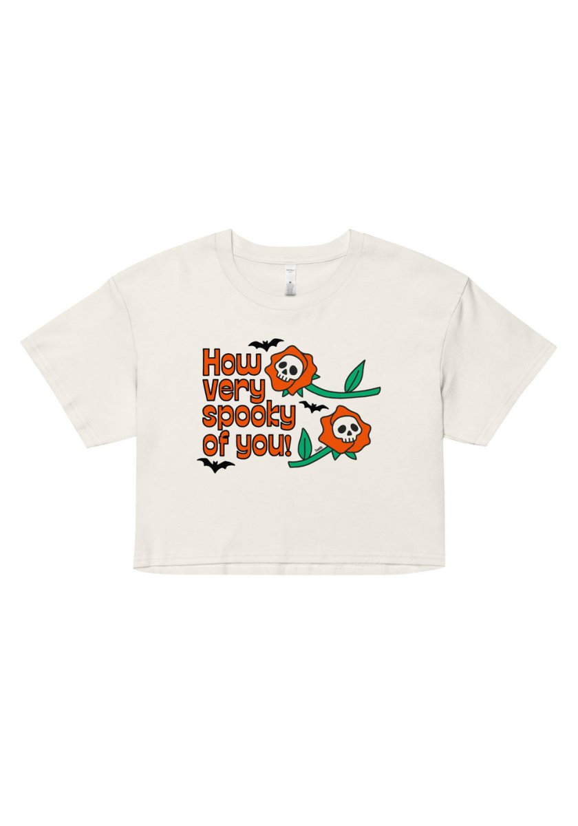 How Very Spooky Crop Tee by kaeraz bats halloween october