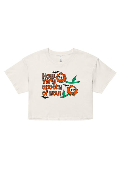How Very Spooky Crop Tee by kaeraz bats halloween october