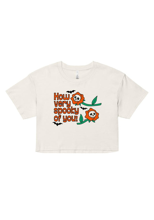 How Very Spooky Crop Tee by kaeraz bats halloween october