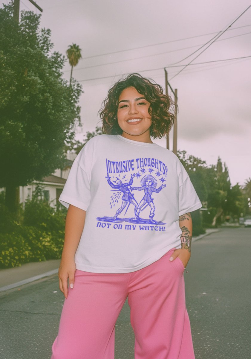Intrusive Thoughts Tee by kaeraz stars sun sword