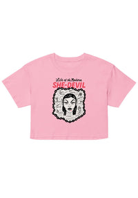 Modern She - Devil Crop Tee by kaeraz bed rot devil feminism