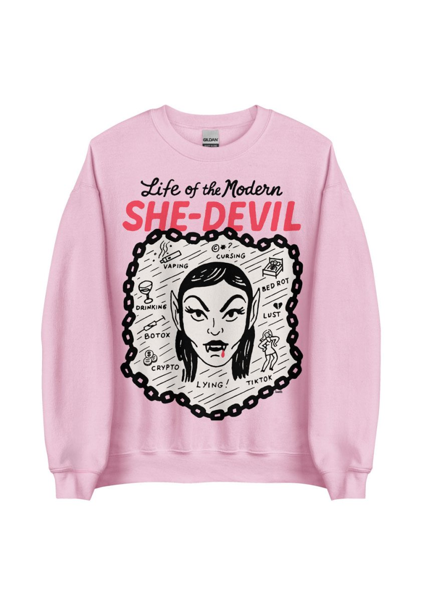 Modern She - Devil Sweatshirt by kaeraz autumn devil fall
