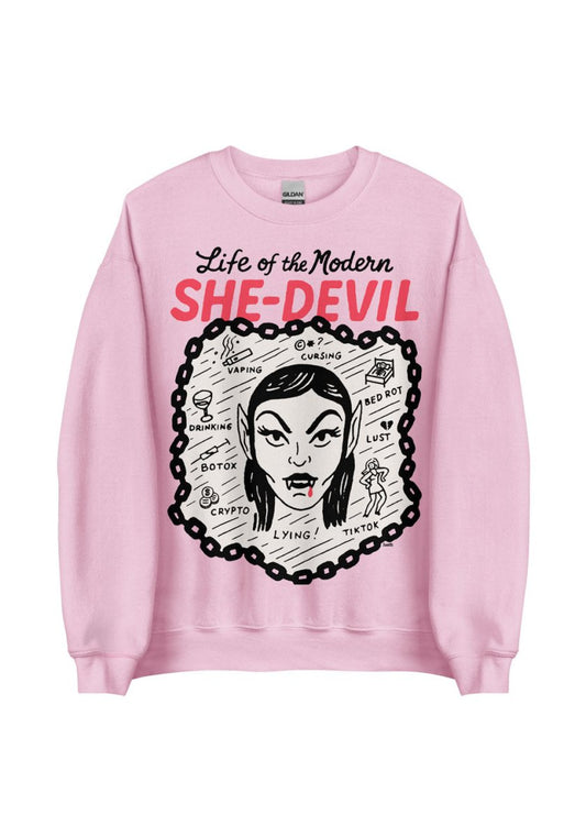 Modern She - Devil Sweatshirt by kaeraz autumn devil fall