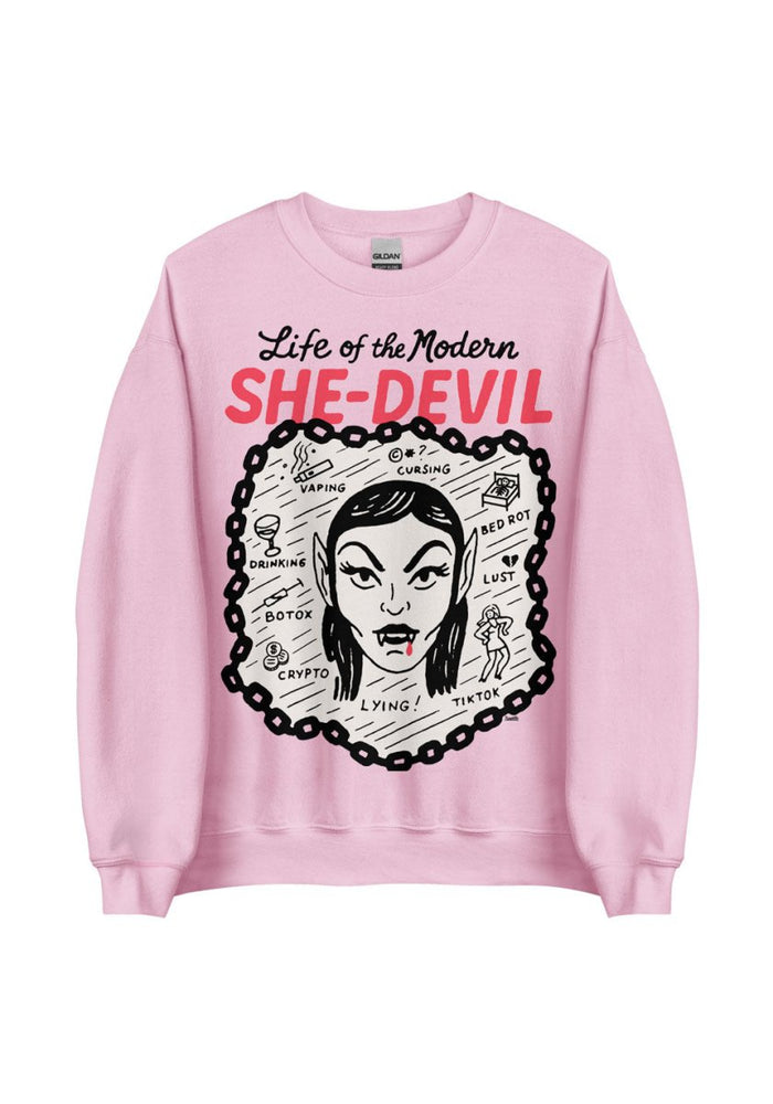 Modern She - Devil Sweatshirt by kaeraz autumn devil fall