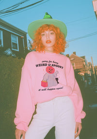 Weird and Spooky Sweatshirt by kaeraz black cat halloween october