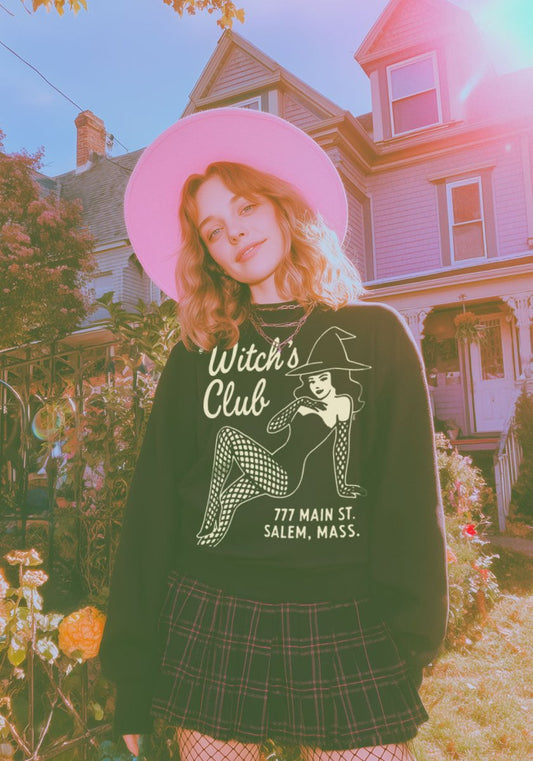 Witch's Club Salem Sweatshirt by kaeraz autumn fall october