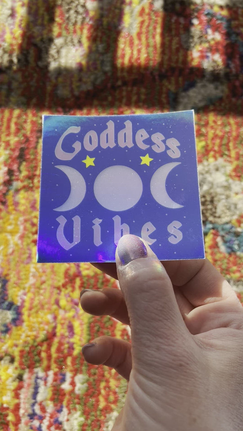 Goddess Vibes Holographic Sticker
