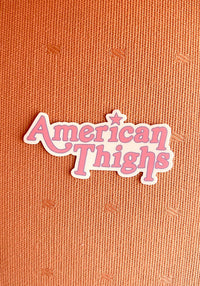 American Thighs Sticker by kaeraz 70s 80s ac/dc