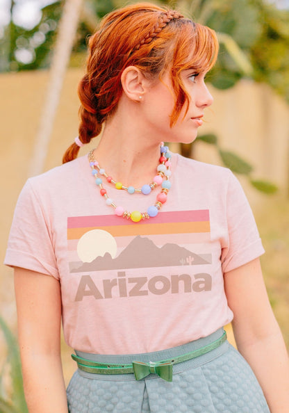 AZ Pastel Mountain Tee by kaeraz arizona az cactus