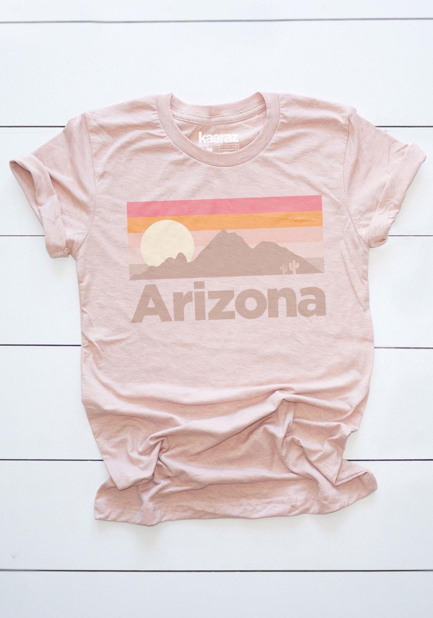 AZ Pastel Mountain Tee by kaeraz arizona az cactus