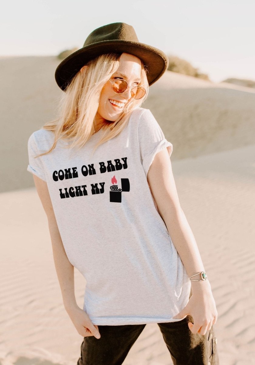 Baby Light My Fire Tee by kaeraz 70s baby band tee
