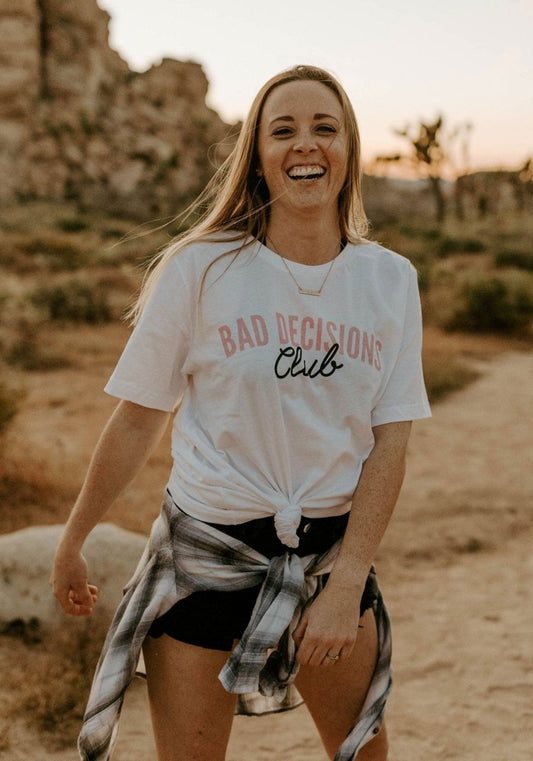 Bad Decisions Club Tee by kaeraz bad girls girl gang retro