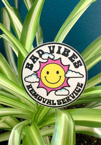 Bad Vibes Removal Sticker by kaeraz 70s clouds retro