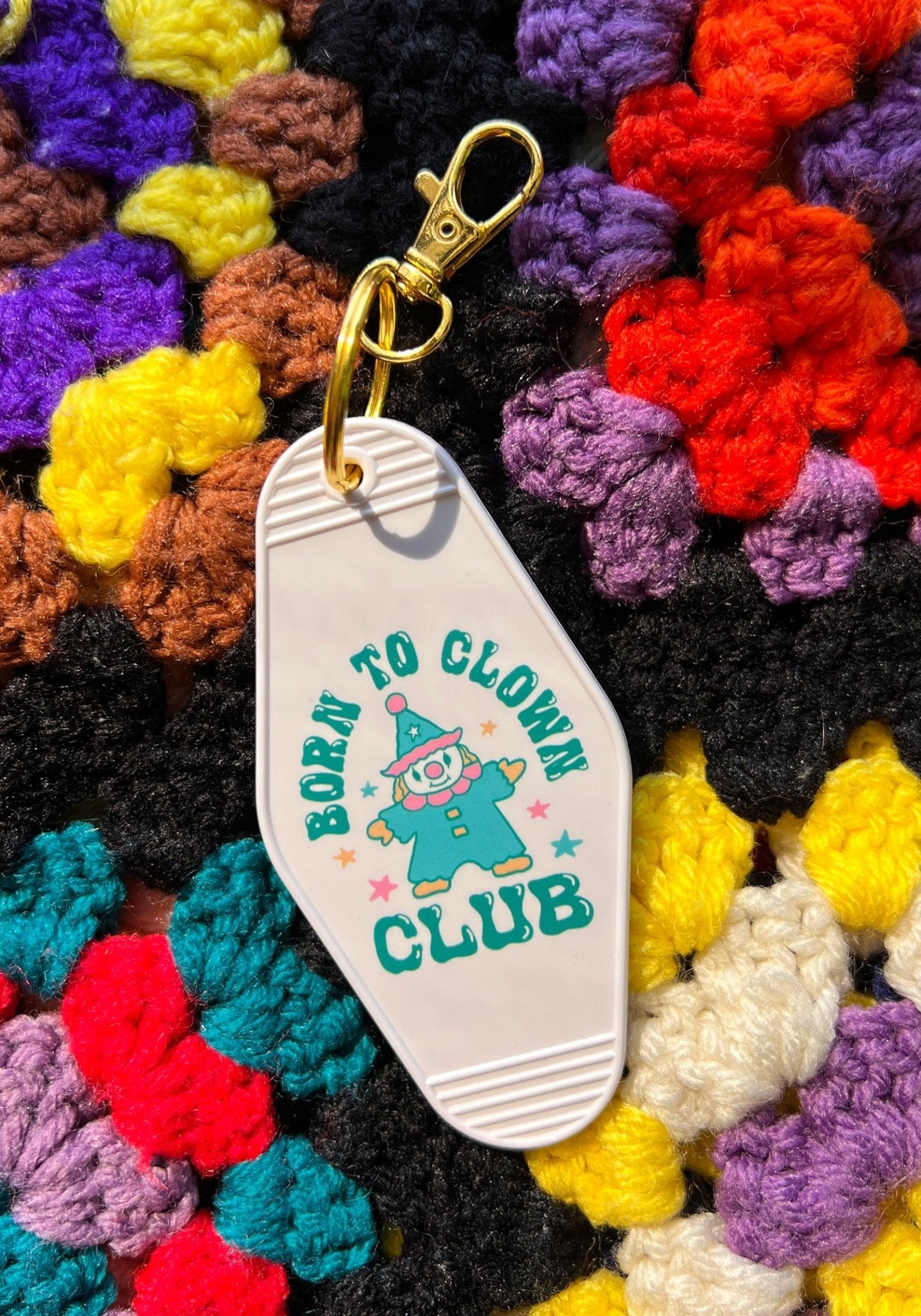 Born To Clown Club Motel Keychain by kaeraz clown clowncore funny