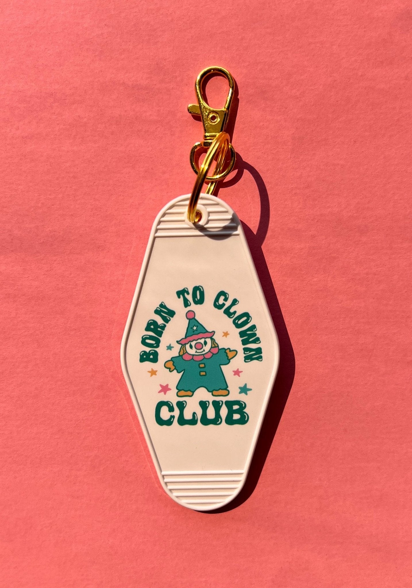 Born To Clown Club Motel Keychain by kaeraz clown clowncore funny