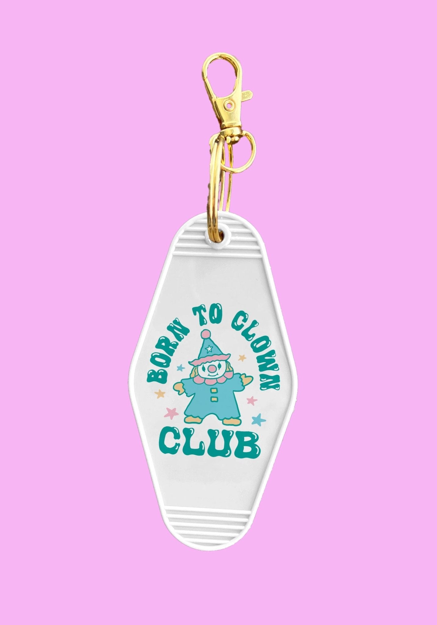 Born To Clown Club Motel Keychain by kaeraz clown clowncore funny